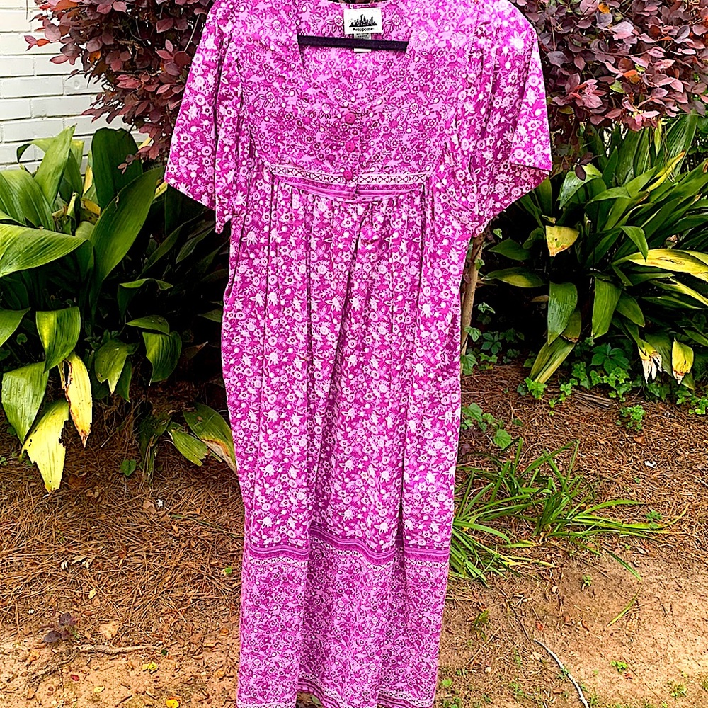 Metropolitan Purple and white  long dress / Gown